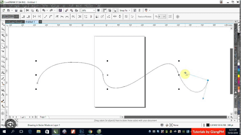 sử dụng Curve Tool trong CorelDraw